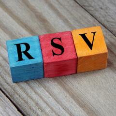 Coloured wooden blocks spelling out RSV. Image by chrupka via Shutterstock