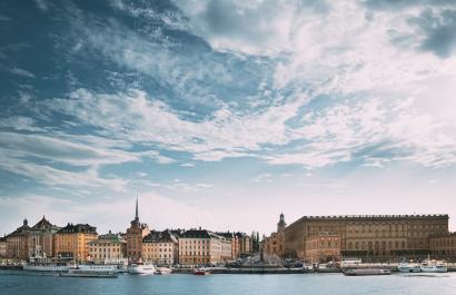 Image by George Trumpeter via Shutterstock. View of the Stockholm waterfront in the sunshine. Image by George Trumpeter via Shutterstock.