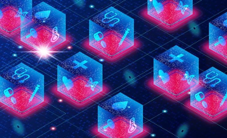 Health data in the blockchain. Image credit: ArtemisDiana via Shutterstock