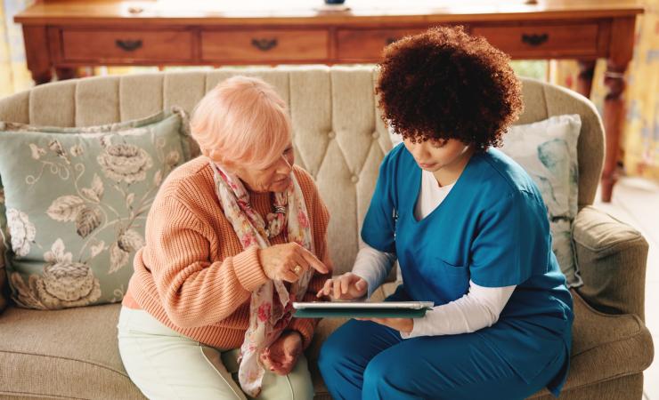 Elderly patient contributing to research. Image credit: PeopleImages via Shutterstock