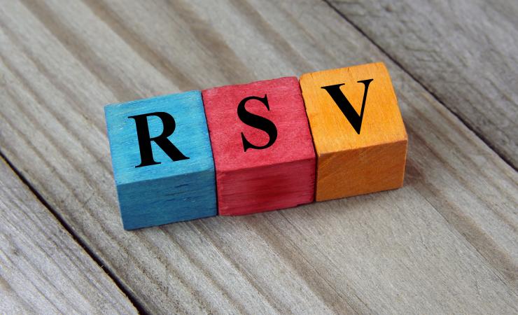 Coloured wooden blocks spelling out RSV. Image by chrupka via Shutterstock