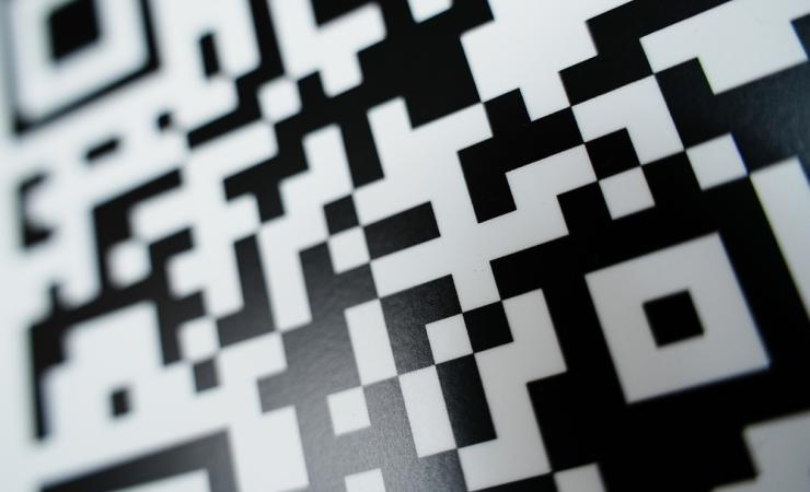 A QR code. MedTechLabel is developing a digital labelling framework for medical devices.