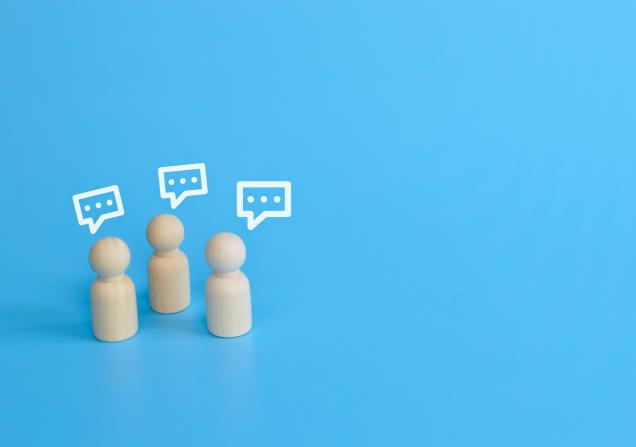Wooding figures talking, announcing the IHI Brokerage Event and networking opportunities.