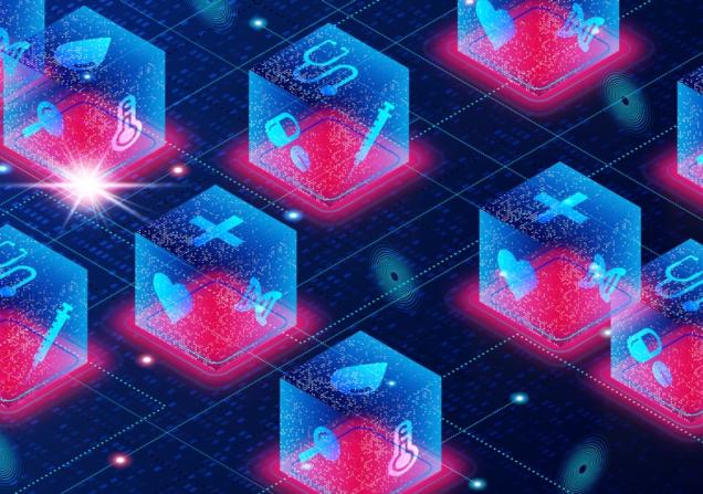 Health data in the blockchain. Image credit: ArtemisDiana via Shutterstock
