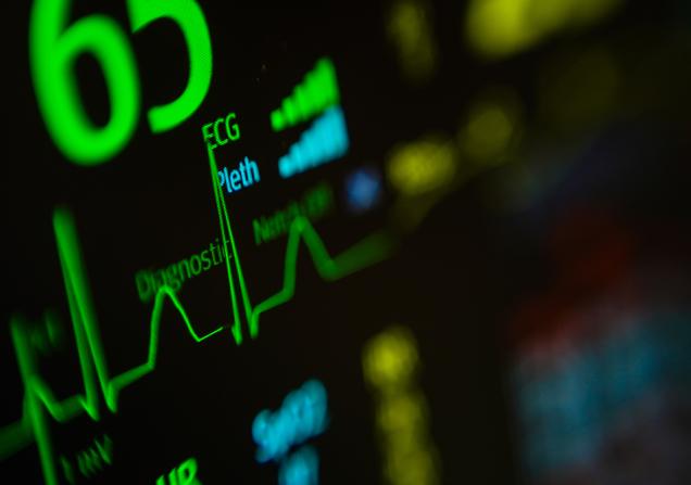 An ECG screen. EuroHeartPath aims to improve the care of people with cardiovascular diseases. © Chaikom, Shutterstock