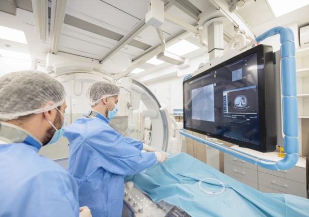 Interventional oncologists. PreciseOnco will improve imaging and motion correction technologies. © MADvertise, Shutterstock