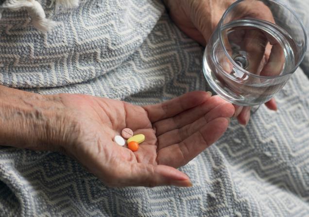 A senior woman taking treatment. CarePath aims to help people with chronic diseases manage treatment. Image: kurgenc, Shutterstock
