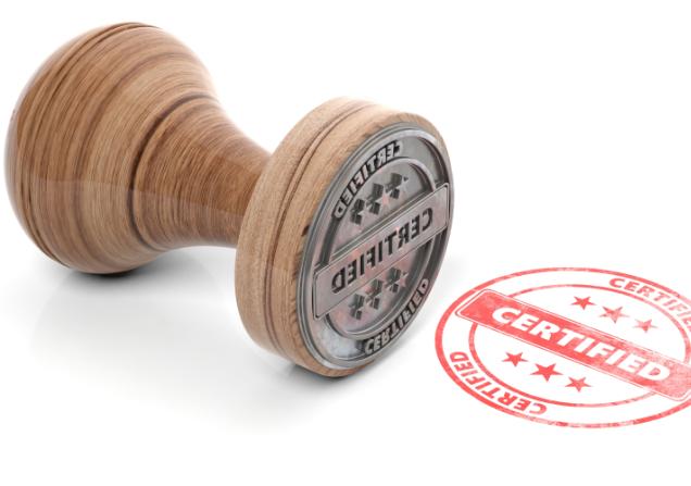 Certified stamp in red ink. Image by rawf8 via Shutterstock