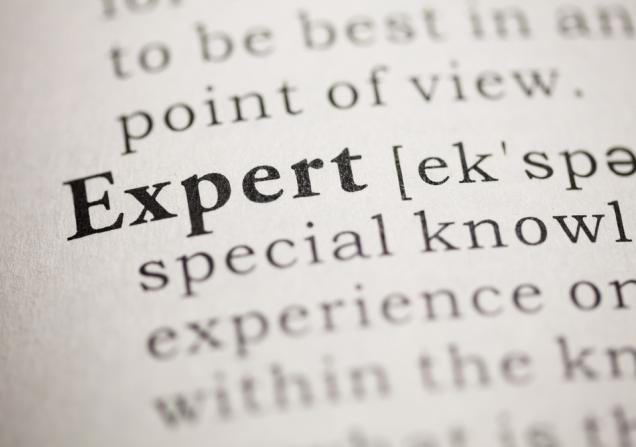 The word 'Expert' in a dictionary. Image by Feng Yu via Shutterstock