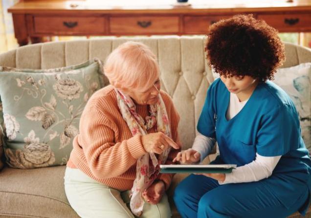 Elderly patient contributing to research. Image credit: PeopleImages via Shutterstock