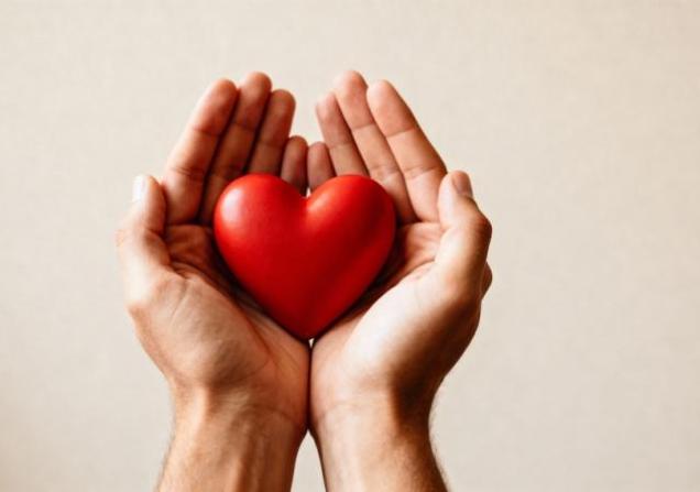 Hands holding a heart. IMPACT-MED aims to improve the care of cardiometabolic diseases.