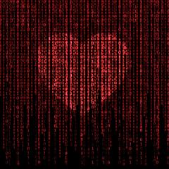 A heart within a wall of data. Image by ImageFlow via Shutterstock
