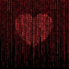 A heart within a wall of data. Image by ImageFlow via Shutterstock