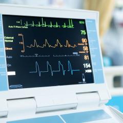 An EKG machine, symbolising the kind of health data that exists on cardiovascular disease patients