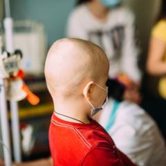 Child in cancer ward. Image by Vyshnova via Shutterstock. 